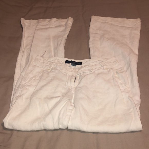 French connection wide leg white linen pants - 4 - Picture 7 of 7
